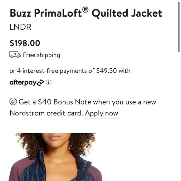 LNDR Buzz PrimaLoft Mixed-Media Quilted Jacket in Fluro Pink - Picture 3 of 3